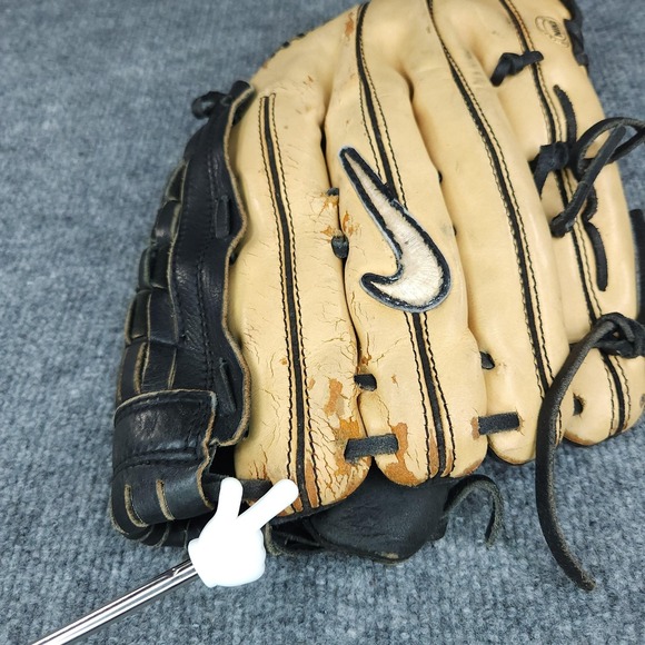 Nike Diamond Elite Edge 14 Inch Baseball Glove Black Tan RHT BF1352-021 - Picture 7 of 14